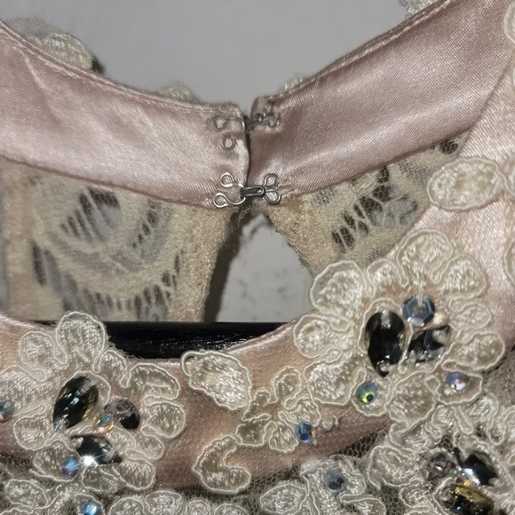 Dancing Queen Whimsical Romantic Lace & Tulle Embroidered Dress Size XS - Picture 11 of 12